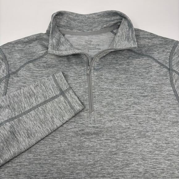 Vineyard Vines Performance Other - Vineyard Vines Performance Mens Small Gray 1/4 Zip Long Sleeve Pullover Sweater